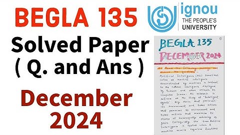 BEGLA 135 English in Daily life December 2024  paper solution Previous year solved paper IGNOU PYQ