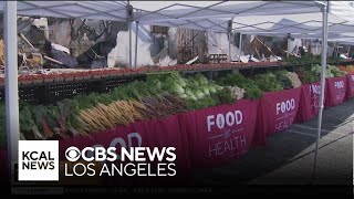 Altadena free farmers market dedicated to victims of the Eaton Fire