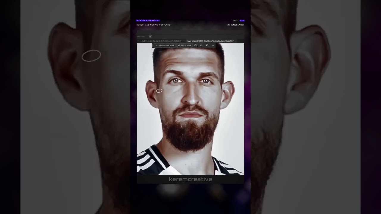 How to make football matchday design? Robert Andrich vs. Scotland // how to make this