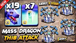 TH18 DRAGON Attack With RC CHARGE | Best TH18 Attack Strategy With DRAGON 2026 | Town Hall 18 Attack screenshot 2
