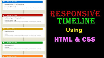Responsive Timeline Using HTML & CSS | Responsive Web Design