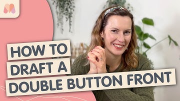 How to Pattern Draft | How to Draft a Double Breasted Button Front Bodice