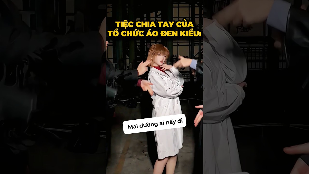 Tổ chức Áo đen làm tiệc chia tay kiểu🤨🧑‍✈️- Đêm cuối bên nhau#cosplay #shorts #minnacosplay