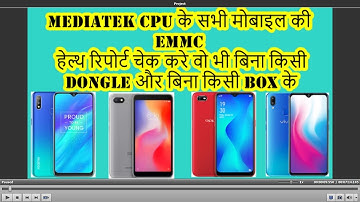 #REALME_REDMI_VIVO_OPPO_ALL_MTK_CPU_MOBILES_EMMC_HEALTH_CHECK_WITHOUT_ISP_PINOUT_WITHOUT_REMOVE_EMMC