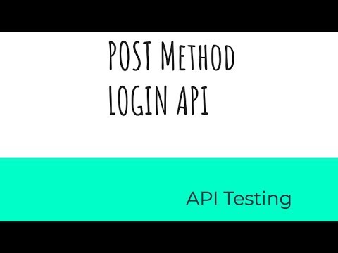 POST Method - Login API