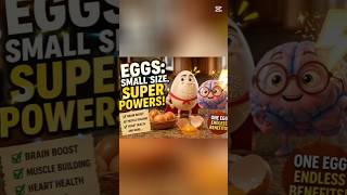 Eggs: Small Food, BIG Power! 💪🧠#shorts #foryou #fyp #viral