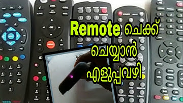 How to check your remote control by mobile camera