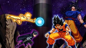 Unbelievable😱 | Naruto BTM V3 OP (New) & Sasuke BNG V2 OP (New) VS Son Goku UI V3.4 in Mugen