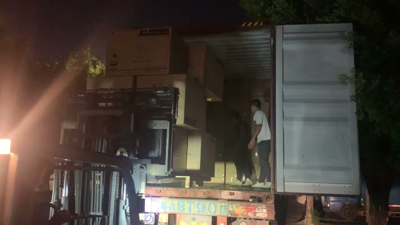 Actually Loading 40HQ containers inside factory here