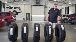 Tire Comparison video with the General Grabber ATX, BF Goodrich KO2, and Goodyear DuraTrac