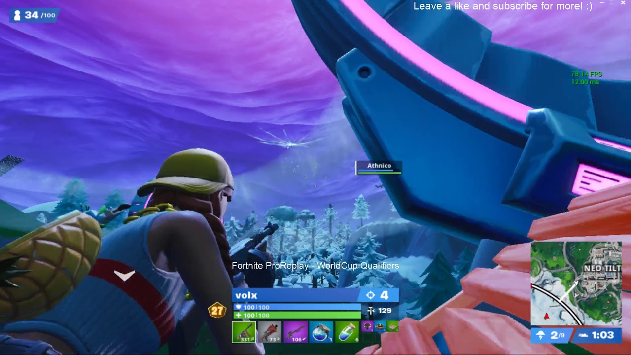 1st place Ocenia World Cup Semi Final - volx Fortnite Pro Replay / Gameplay