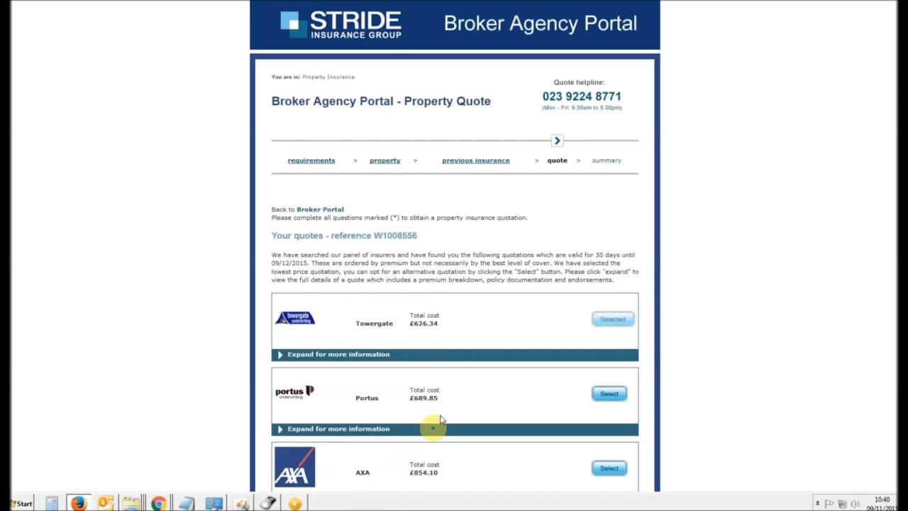 Stride Insurance Group Broker Portal Demo Youtube