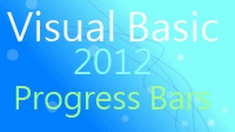 Progress Bar Tutorial - Visual Basic 2012 RC