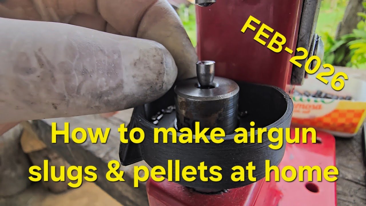 How to make airgun slugs/pellets at home.