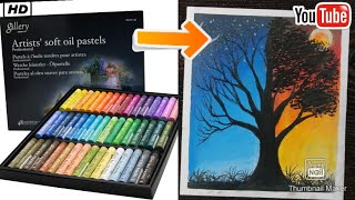 Unboxing Gallery Soft Oil Pastels drawing step by step Tutorial 😉 screenshot 5
