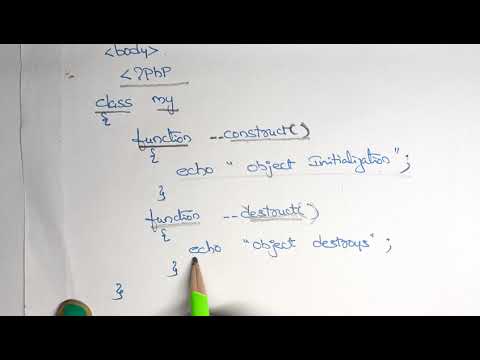 Destructor in PHP @btechcsetutorial7264