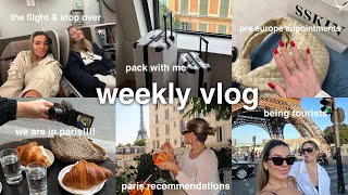 WEEKLY VLOG | Prep &amp; Pack With Me, 24 Hour Flight, Made it to Paris!!!! Jaz Hand