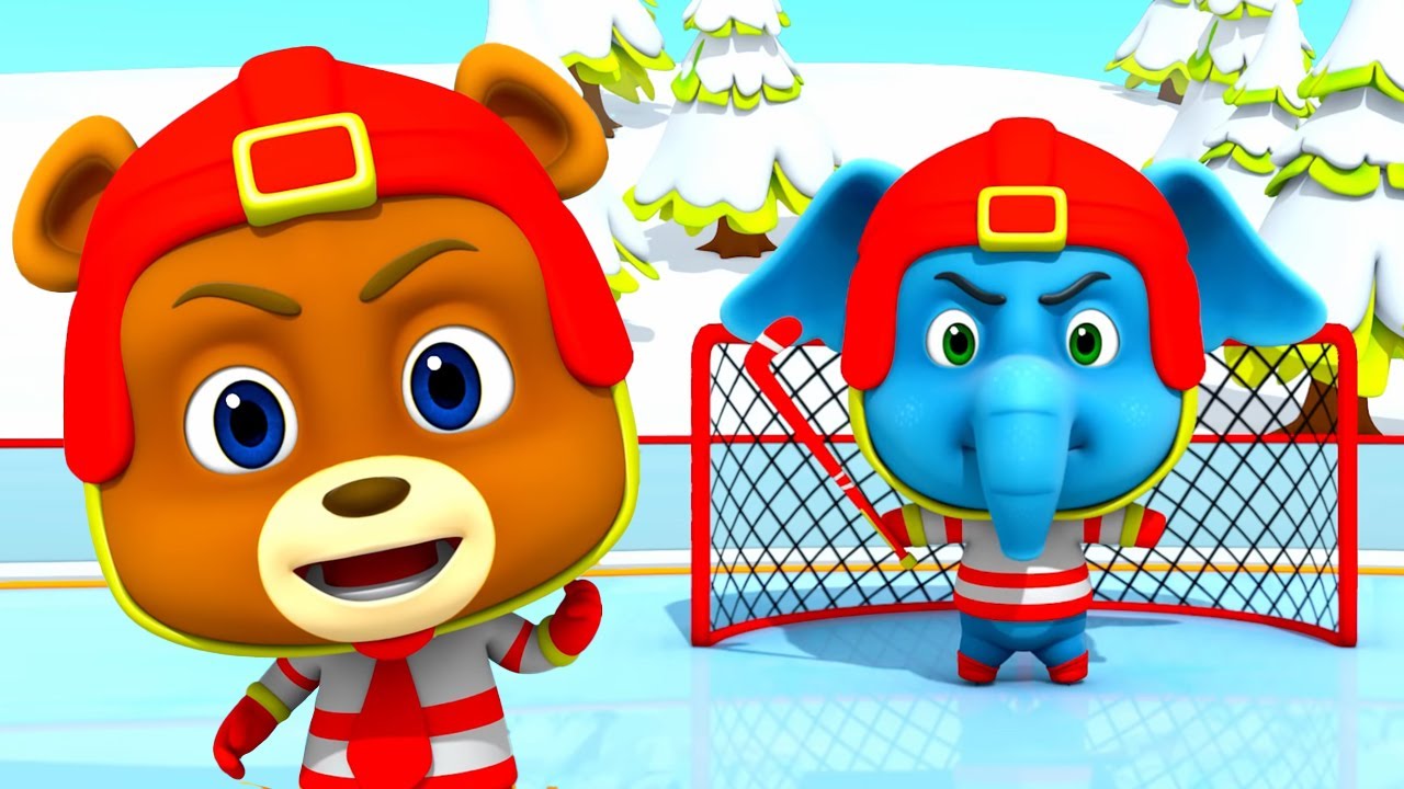 хоккей на льду Loco Nuts мультяшное шоу детская серия