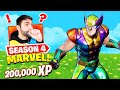 Fortnite WEEK 4 CHALLENGES! 200,000 XP! Unlocking RAINBOW Wolverine! (Fortnite Season 4)