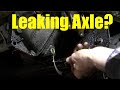 How to fix a leaking left front axle seal, Chev/GM 4X4,  part 2