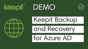Demo of Keepit Backup and Recovery for Azure AD
