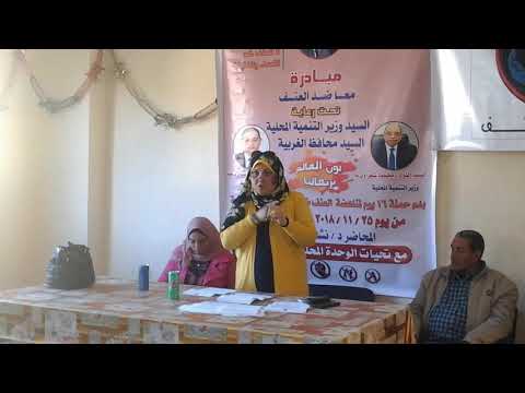 د نشوه عاشور مناهضه العنف صد النساء مبادره وزاره التنميه المحليه نوفمبر 2018 فيشا سليم