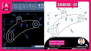 AutoCAD Exercise 22: Step-by-Step Guide for Beginners | Learn 2D Drawing Techniques