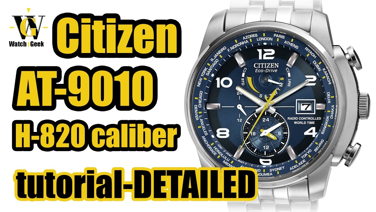 Citizen Eco Drive World Time AT AT9010 52E - YouTube