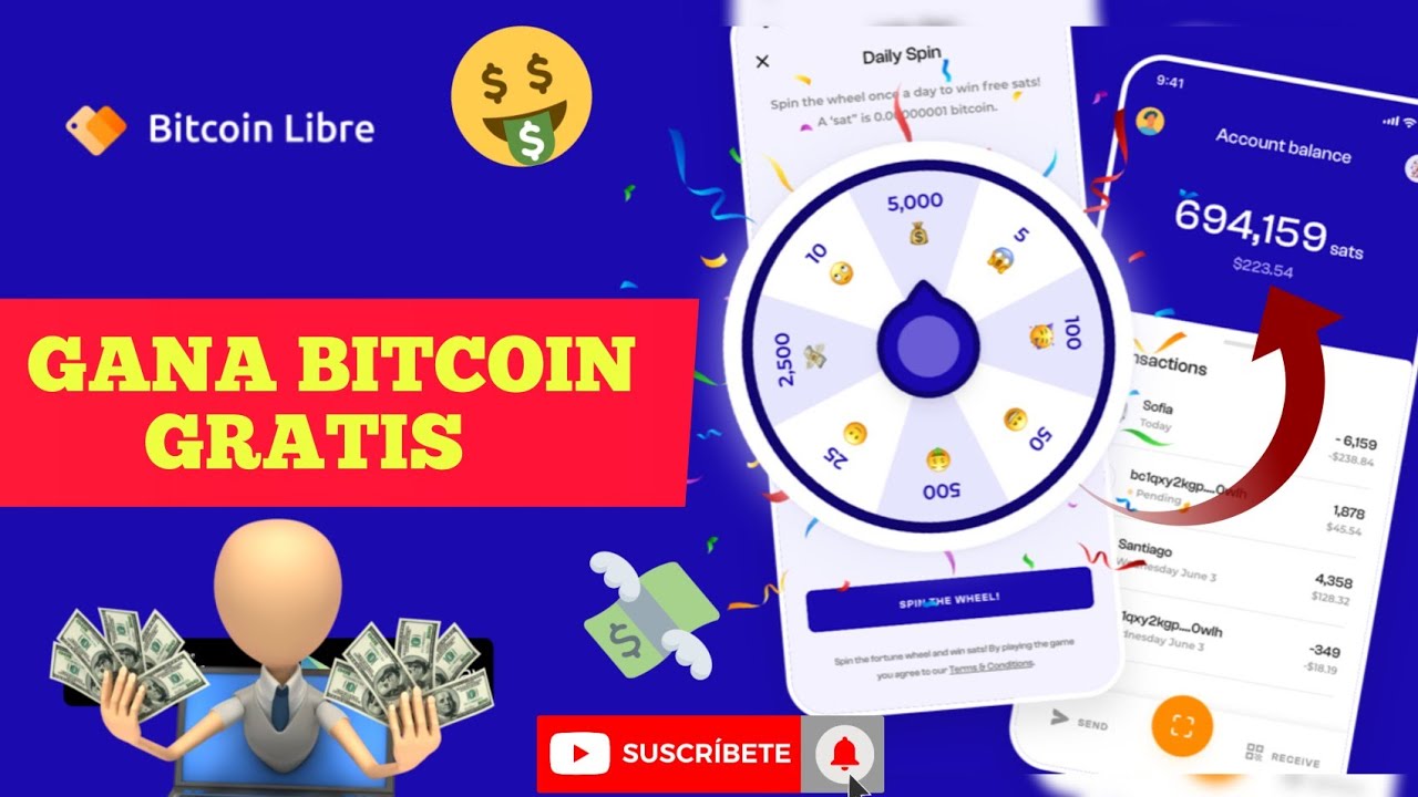 BITCOIN LIBRE 💰 - [$2.00] 🤑 - GANA HASTA 5000 SATOSHI DE BTC GRATIS 🤯💸 FÁCIL Y RÁPIDO 💯🤩