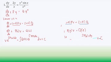 Differential Equations - Bernoulli