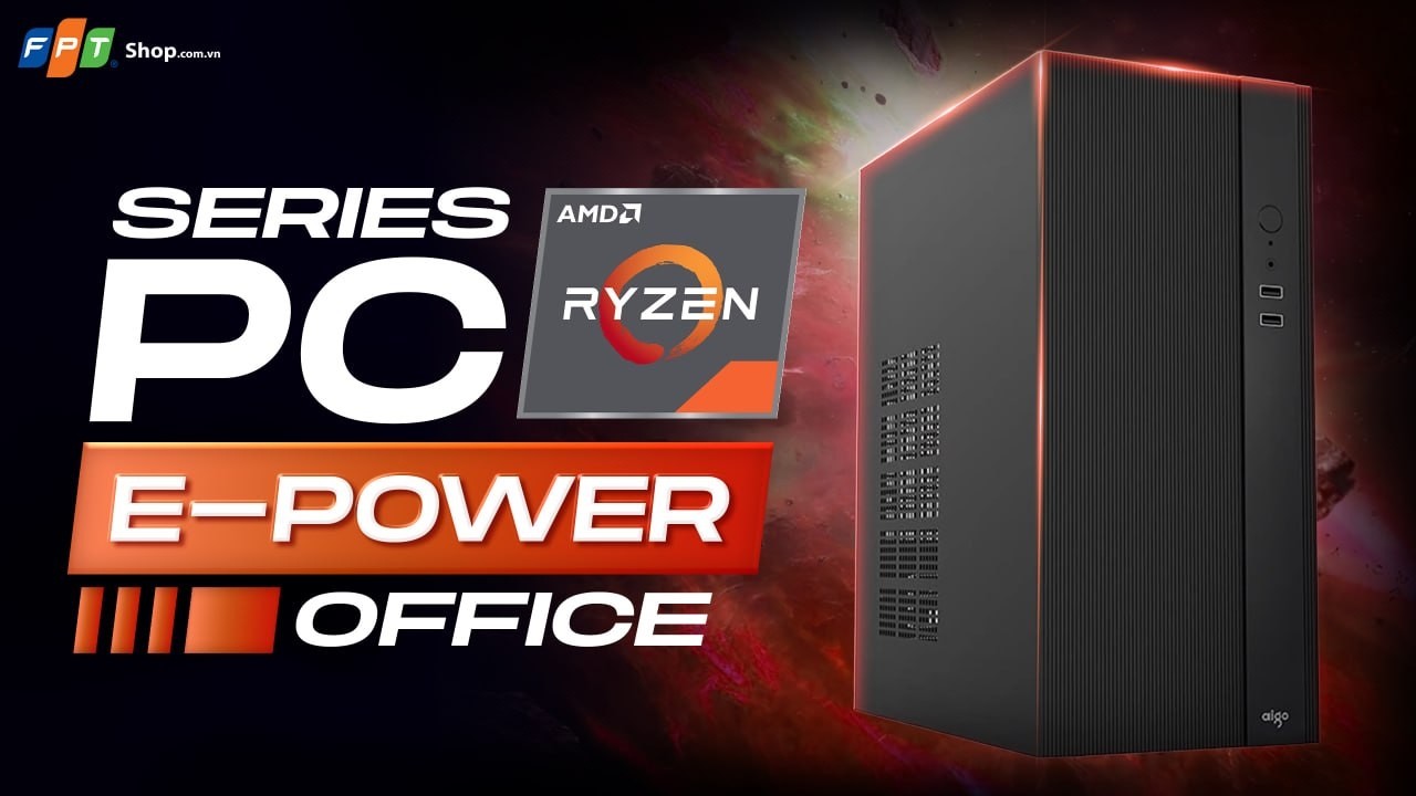 PC E-Power Office 45 | AMD Ryzen 7 5700G, RAM 8G, SSD 512GB