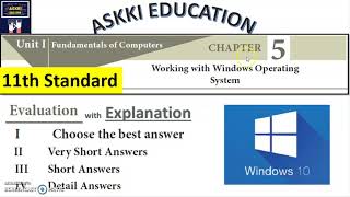 💥 New 11th Computer Science, Technology & Applications Chapter 5 :  Book back Answers English Medium