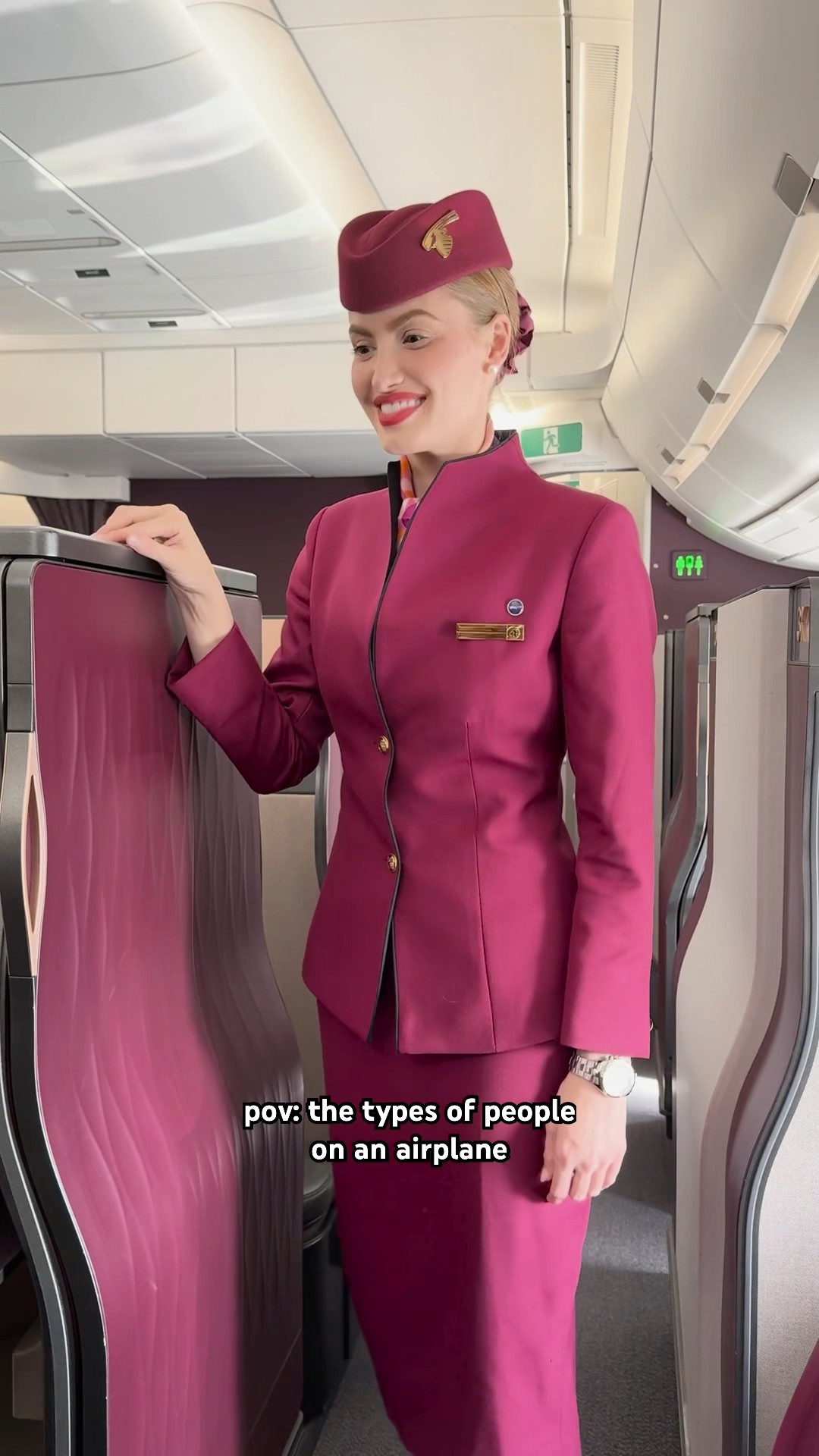 All passengers on board the World’s Best Airline! ✈️✨#qatarairways #ad ??