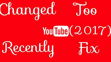 How To Change Your Youtube Name After It Says "Changed Too Recently ...YouTube app2017