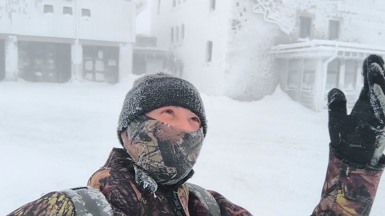 Im Blizzard auf dem Brocken Gipfel und wieder  zurück nach Schierke🥶 (Sturmtief Elli) [2]...machbar?