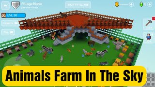 Animals Farm In The Sky - Block Craft 3d: Building Simulator Games for Free screenshot 5