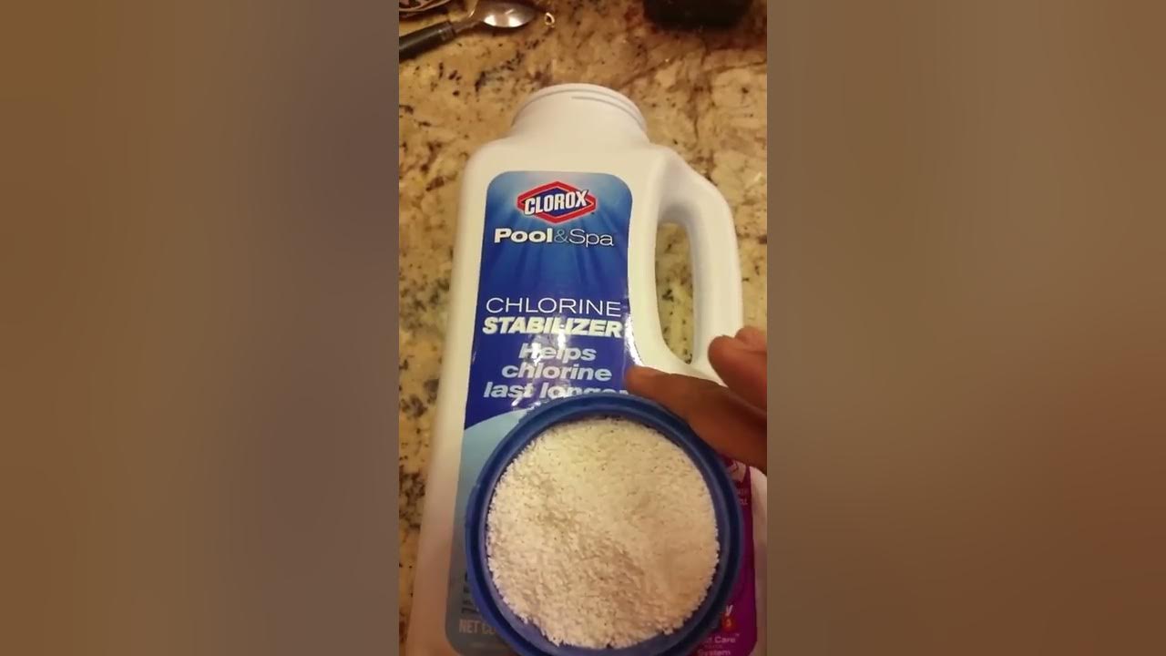How to Add Chlorine stabilizer to swimming pool, Part 1 YouTube