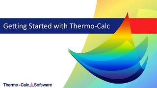 Getting started with Thermo Calc screenshot 1