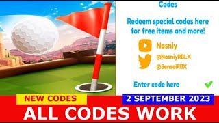 ALL *NEW* SECRET UPDATE CODES! Super Golf Roblox 