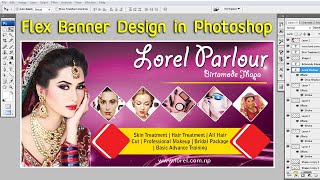 Flex Banner Design in Photoshop || How to make Banner Design in Photoshop || Photoshop Tutorial ||