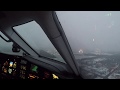 Pilatus pc12 landing in low visibility and snow 4k ultra