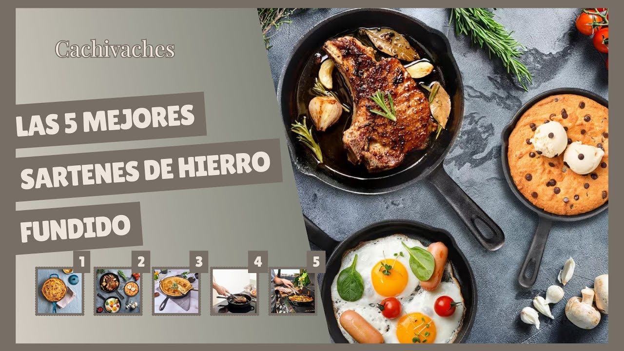 5 Mejores Sartenes de Hierro Fundido 🍳 No compres una sartén de hierro fundido sin ver esto