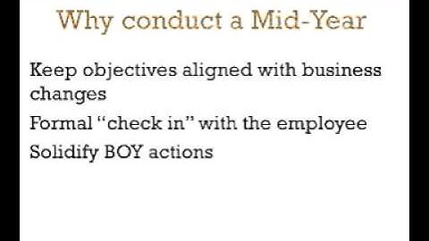 Conducting a Mid Year Performance Review - A 3-Minute Crash Course