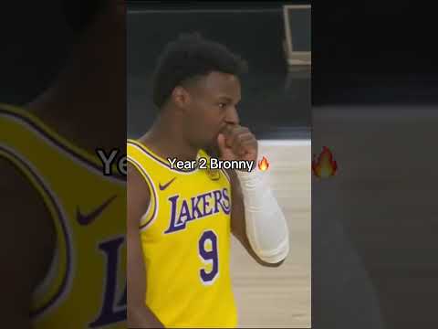Bronny checks in for Year 2 🍿