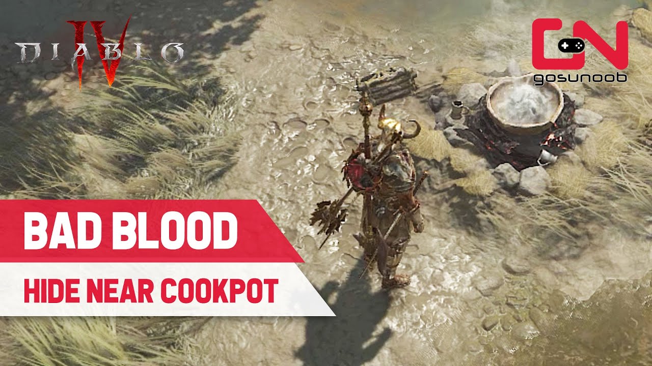 How to Hide Near Cookpot in Diablo 4 Bad Blood Quest YouTube