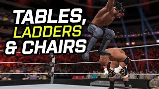 WWE 2K17 Epic TLC Match: Triple H vs. Seth Rollins! screenshot 5