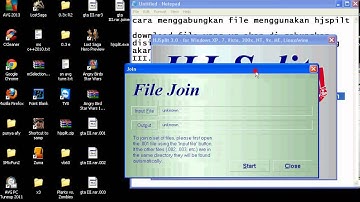 CARA MENGGABUNGKAN FILE DENGAN HJSPLIT