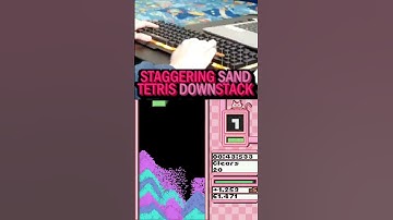 Staggering Sand Tetris Downstack #shorts #tetris