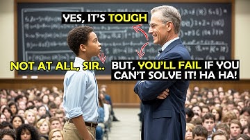 Professor Wrote "IMPOSSIBLE" Calculus Problem to Fail Black Student—10 Minutes Later He SHOCKED MIT!