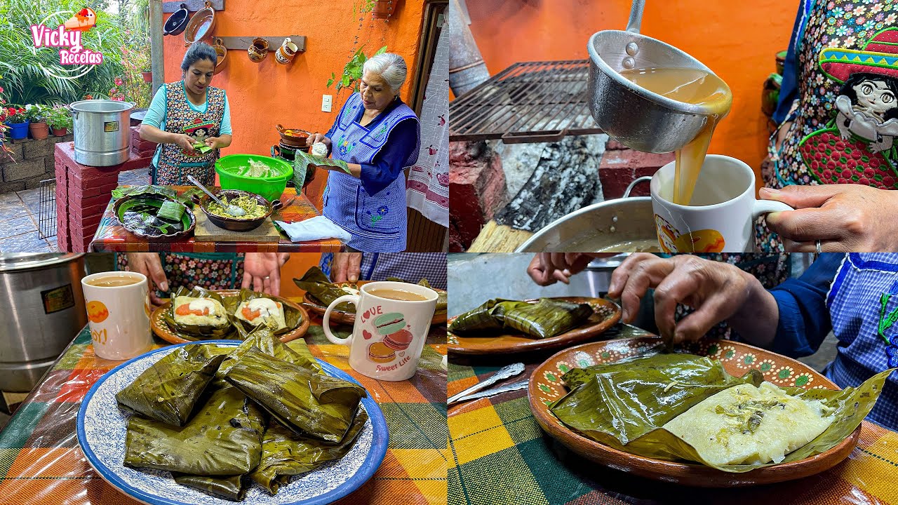 Nunca Faltan en la Noche Mexicana Tamales y Atole de Tamarindo ft @asisecocinaenelrancho